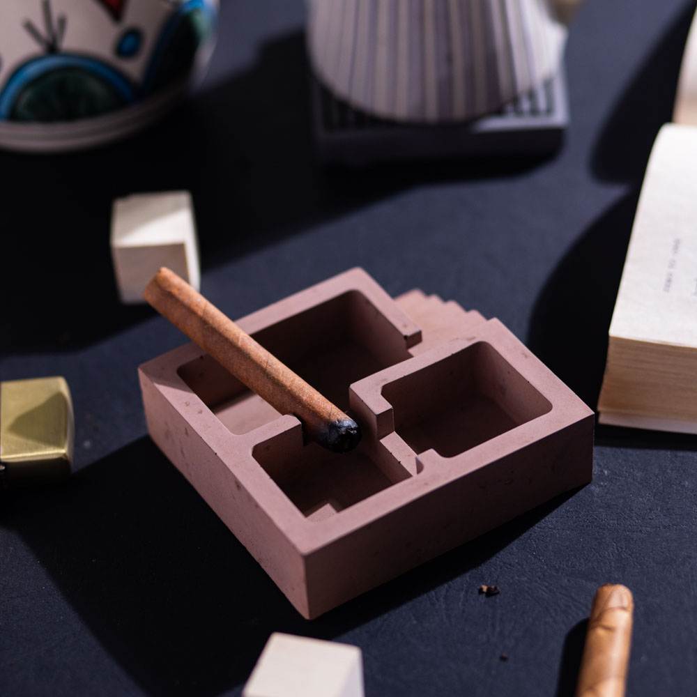 Portable Ashtray Premium New Indian's Plinth Terracotta Exclusive