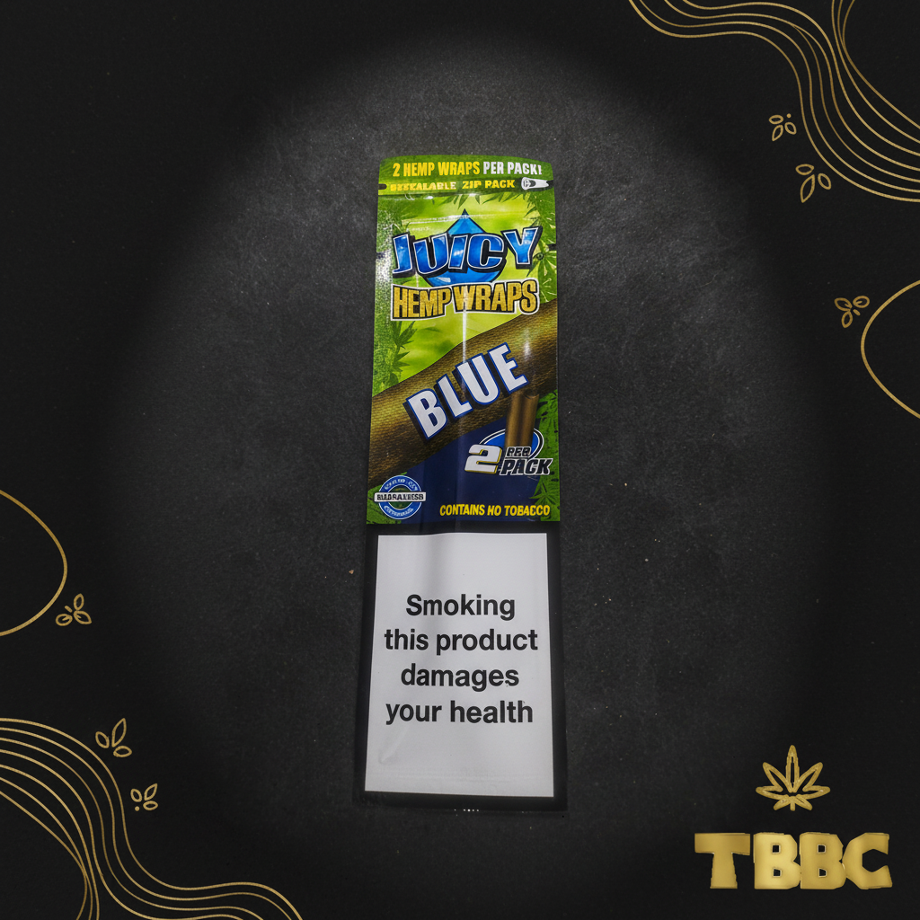 Juicy Jay’s Hemp Wraps (Blue) | 2 Wraps Pack