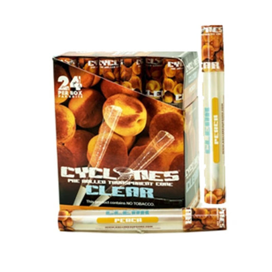 Cyclones Peach Clear - Pre-Rolled Cone