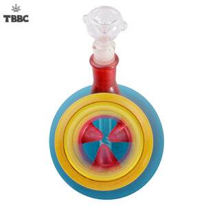 Tri - Colour Flame 12 inch Ice Bong