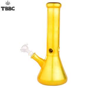 Golden 12 inch Heavy Ice Bong