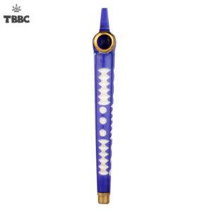 White Scales Blue Dokha Pipe - 5 inches