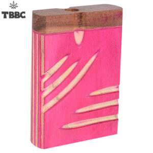 Wooden Scales Pink - Dugout w one hitter - 3 inch