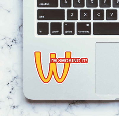 I am Smoking it Sticker