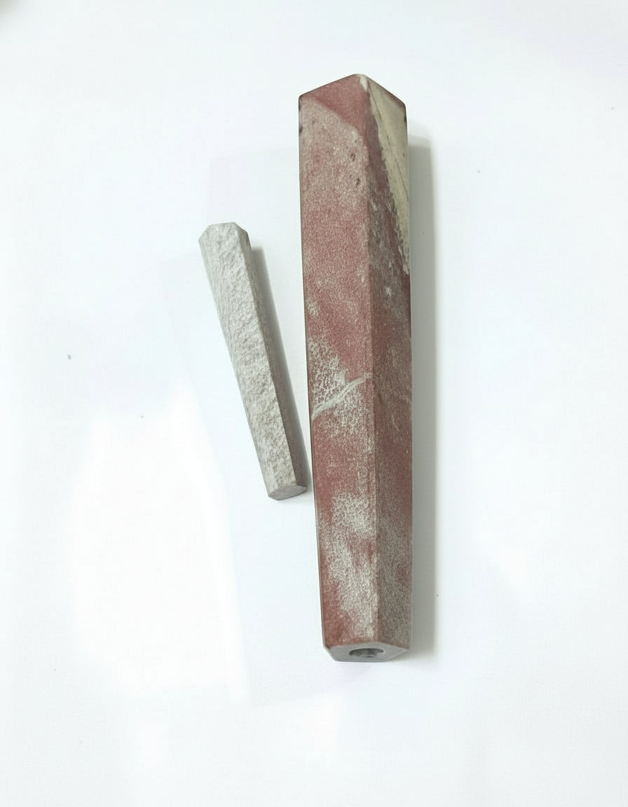 Hexagon Stone Marble Chillum handcrafted for stoners, weed hash stone marble best chillums online for order delivery, exporter of stone chillums