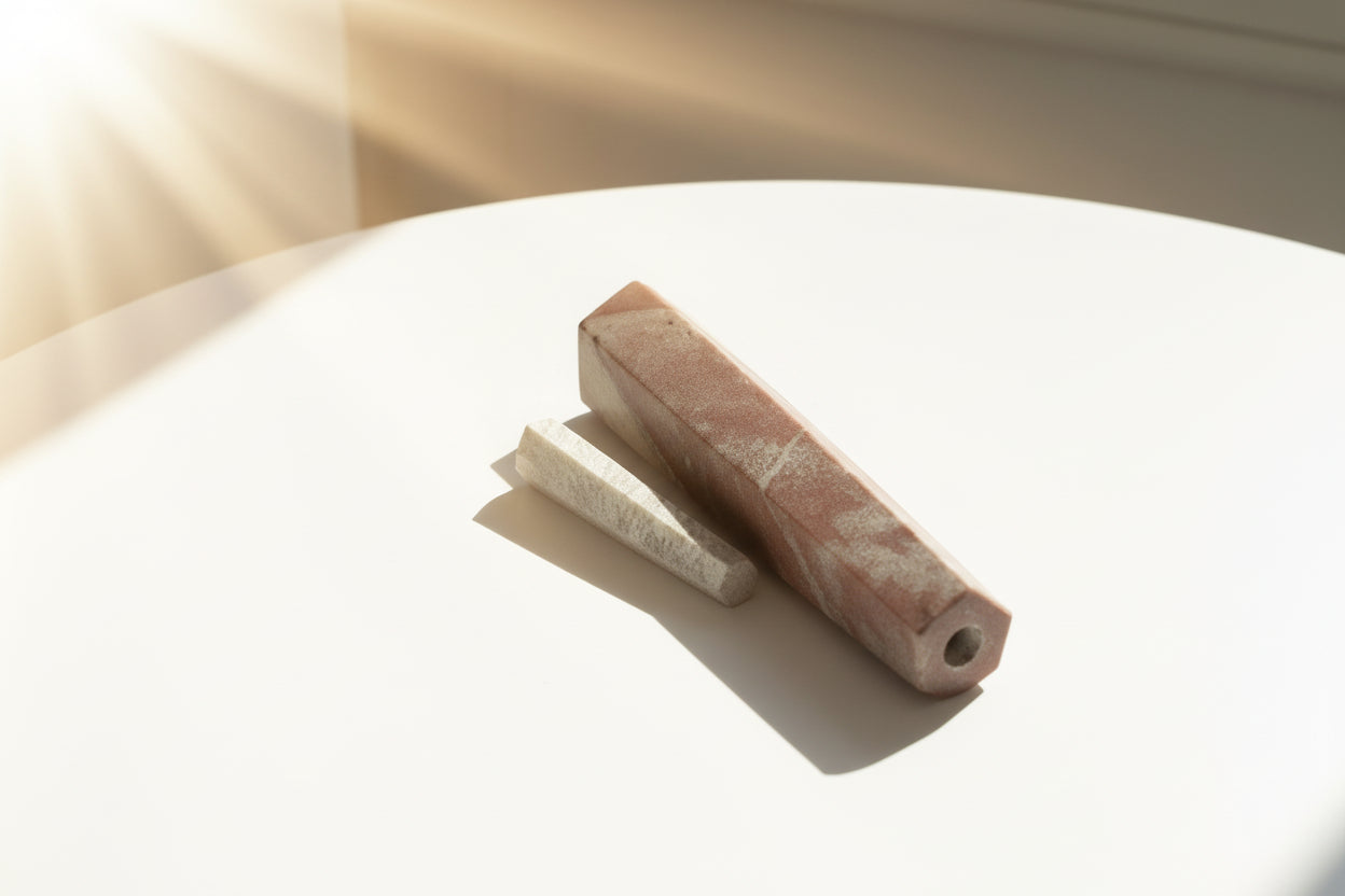 Hexagon Stone Marble Chillum handcrafted for stoners, weed hash stone marble best chillums online for order delivery, exporter of stone chillums