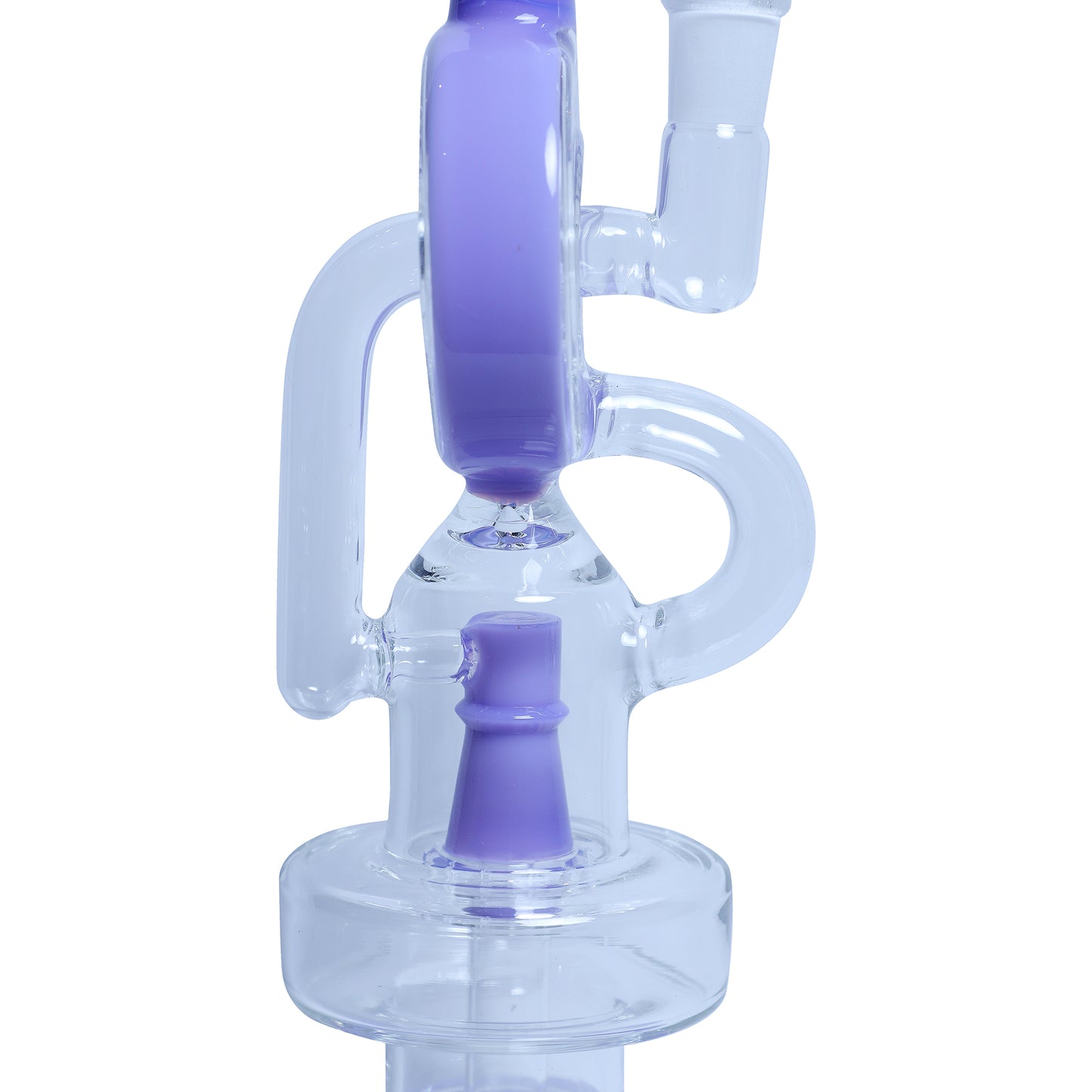 Recyclers Crystal Ring 18'' Glass Shower Bong