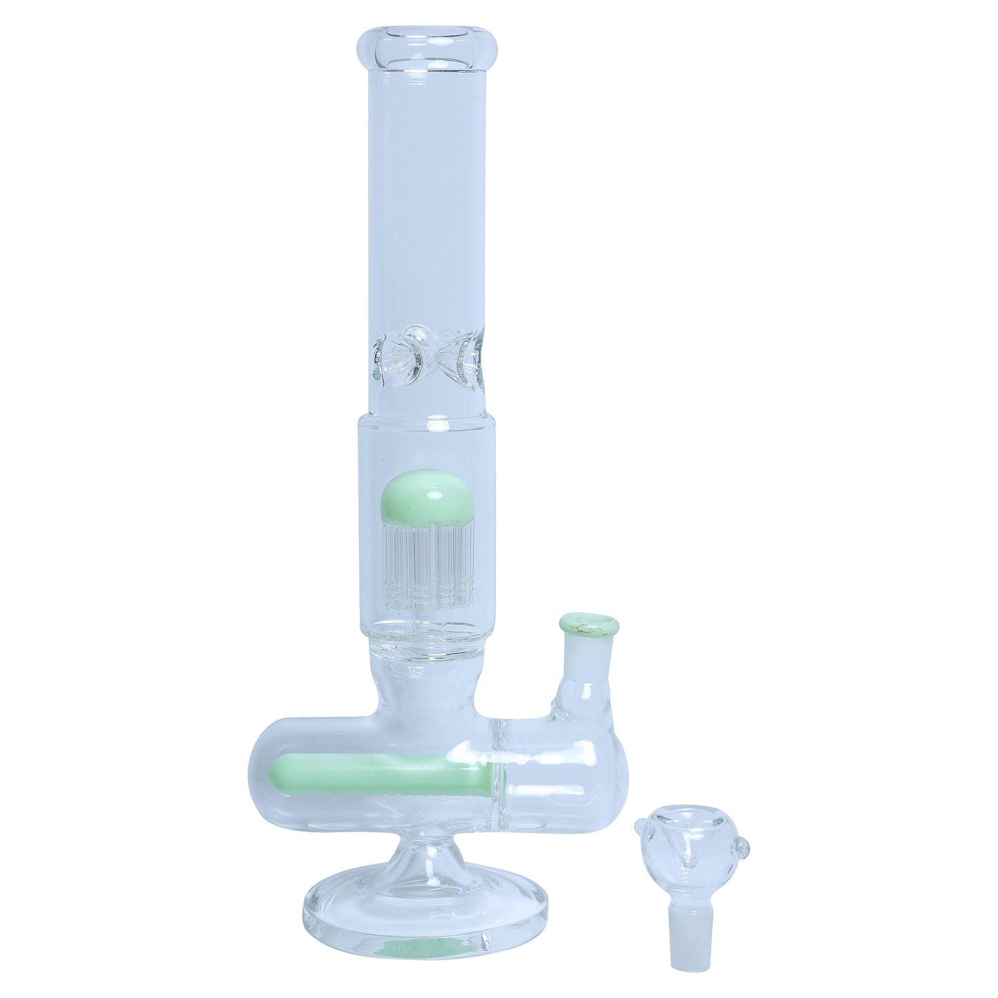 Heavy Shower Perc Ice Glass 14'' Bong