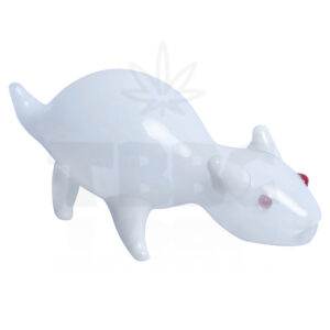 Red Eye Rabbit Heavy Glass Hand Pipe - 5 inches