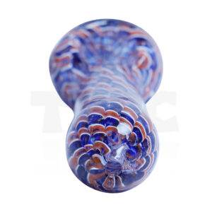 Orange and Blue Scales Hand pipe - 3.5 inch