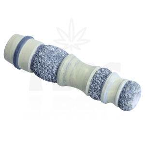 Italian Yellow Scales Chillum with Cover - 5 inches