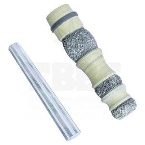 Italian Yellow Scales Chillum with Cover - 5 inches