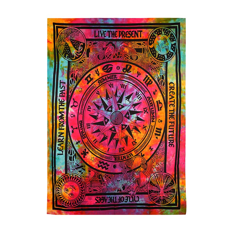 Life Clock Tapestry - 60X90