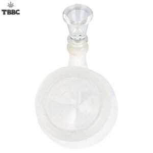 Matt White Honey Comb Bong - Glow in Dark - Glass bong - 8-10 inches