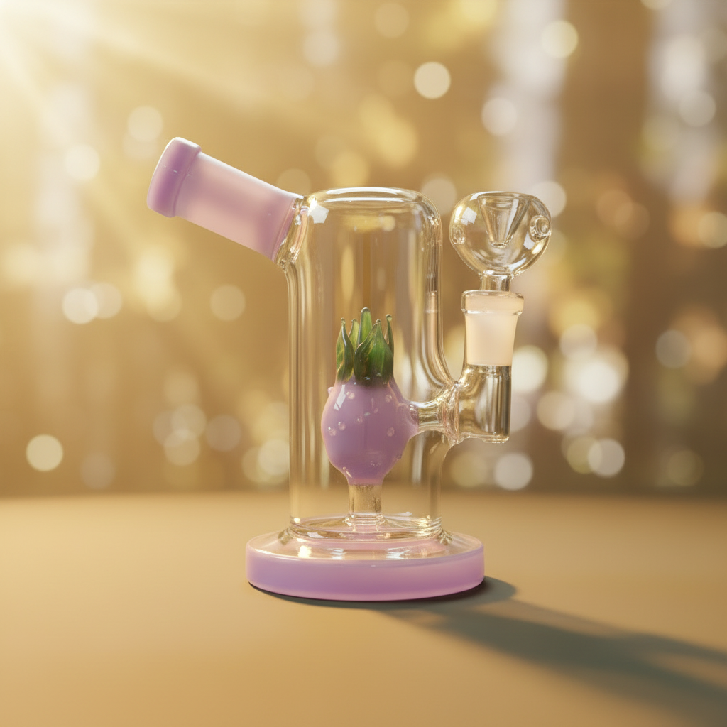 Mini Pineapple Perc Shower Handy Bong (6") – 14mm