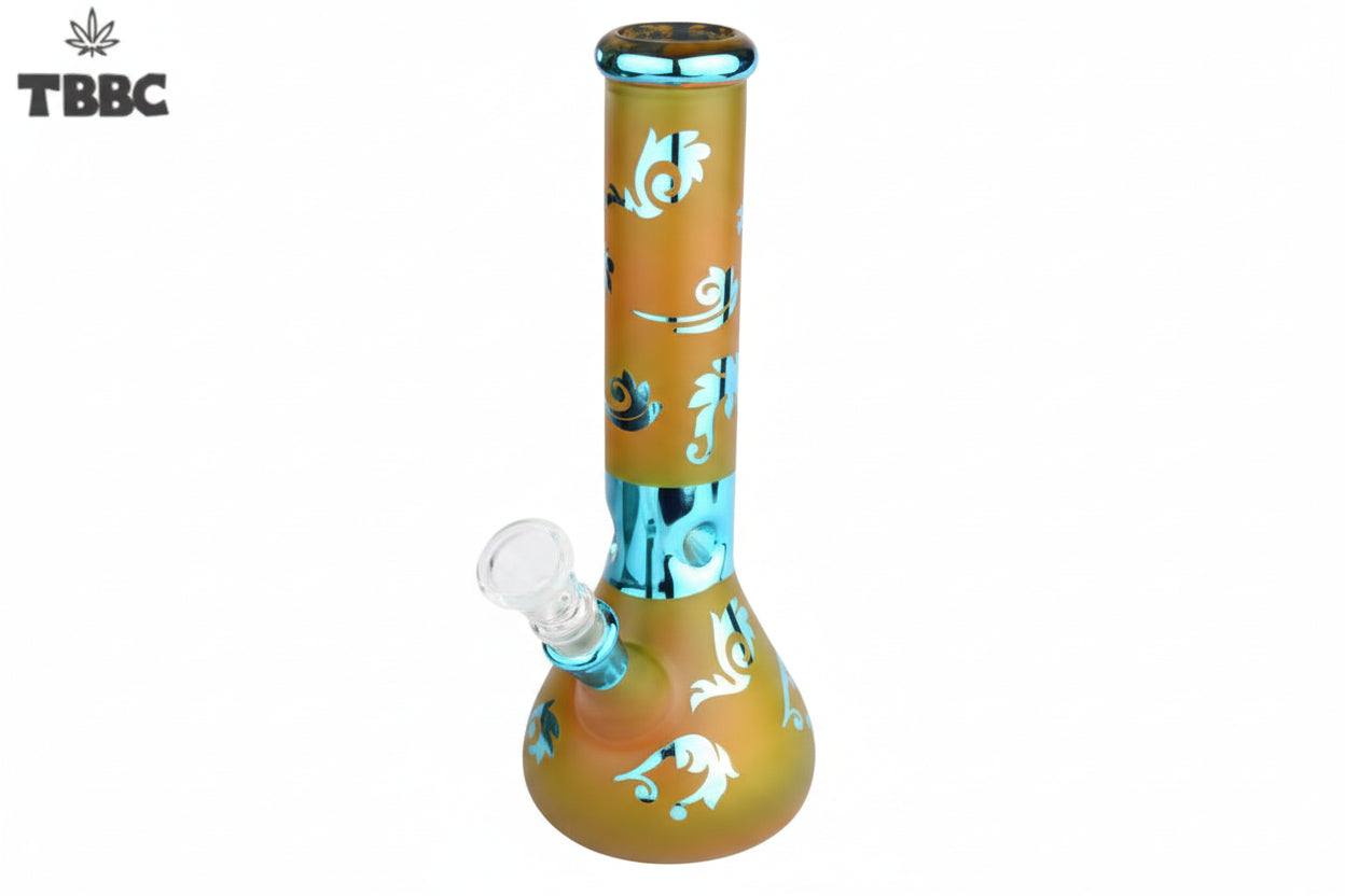 bongs near me, instant delivery percolator bongs in delhi ncr, Royal blue ice bong with percolator 8 inch glass water pipe