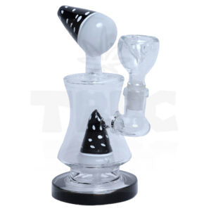 Shower Poker 6 inch Recycler Glass Bong