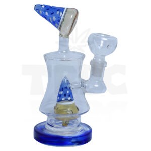 Shower Poker 6 inch Recycler Glass Bong