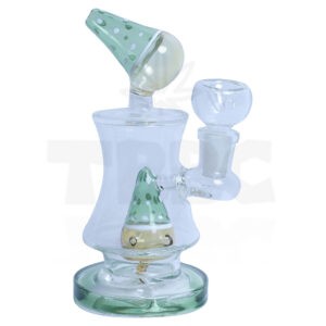 Shower Poker 6 inch Recycler Glass Bong
