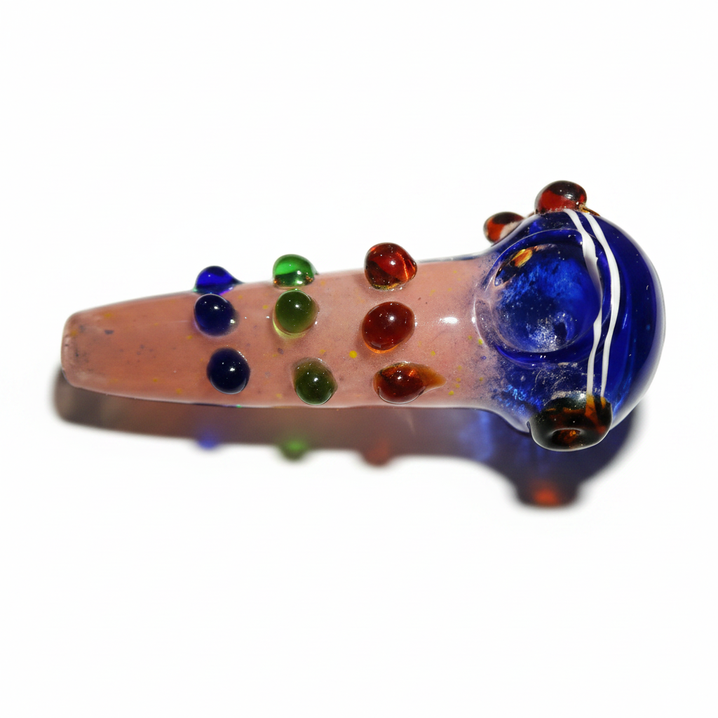 Cosmic Dotz Glass Hand Pipe - 5 Inch Heavy Borosilicate