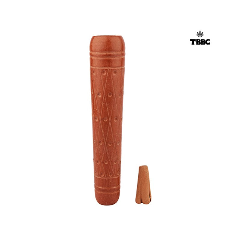 Chokadi Clay Chillum - 6 inches
