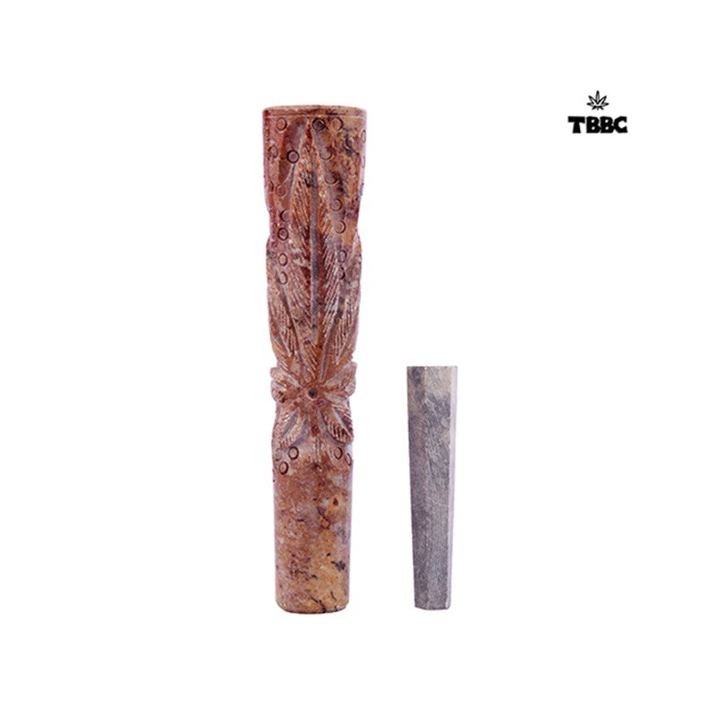Leaf Marble Chillum - 6 inches