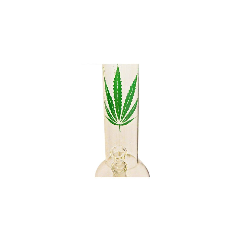 Solid Glass Marijane Leaf Bong