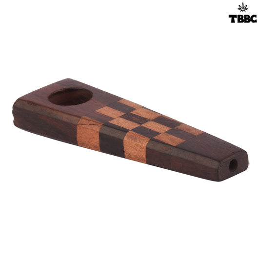 Rosewood Checkmate Mix Brown Pipe - 3 inches