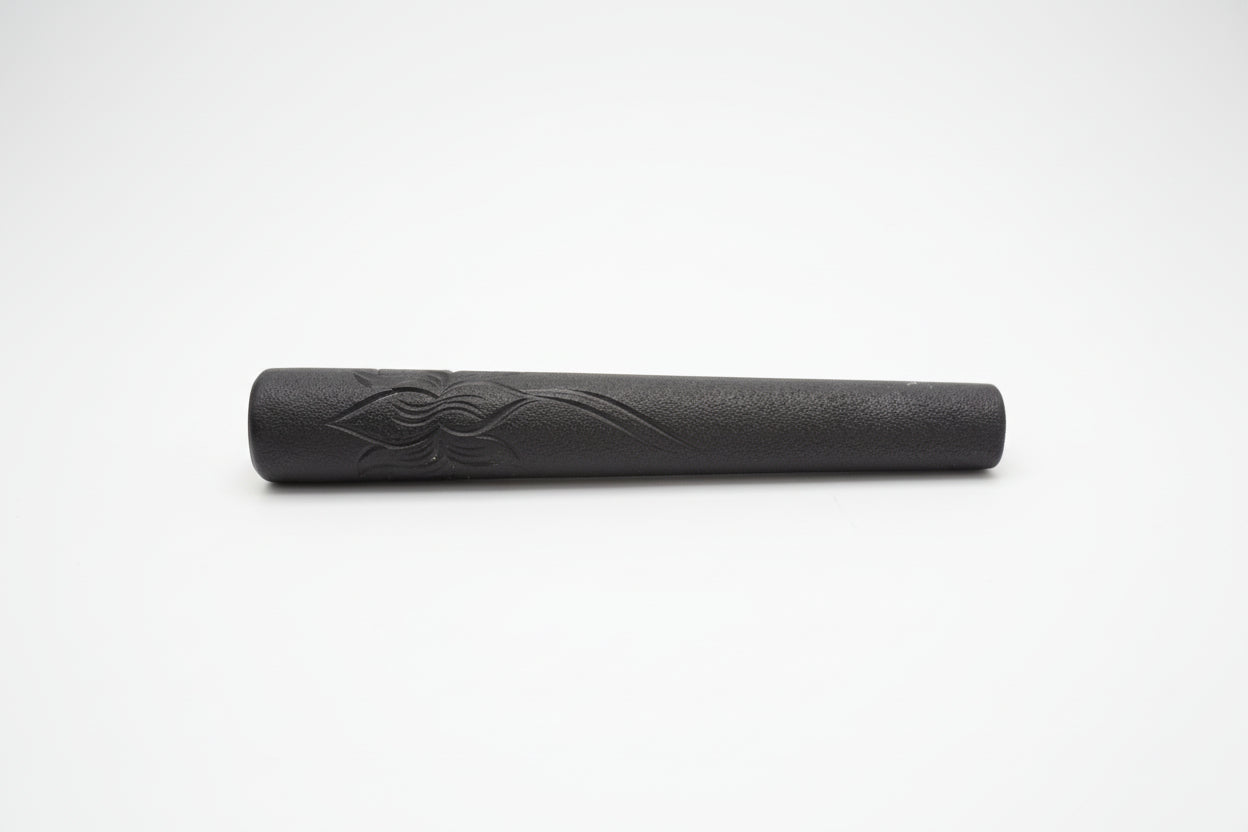 The_Black_Lotus_Chillum_handcrafted_smoking_pipe_TBBC on a white bg
