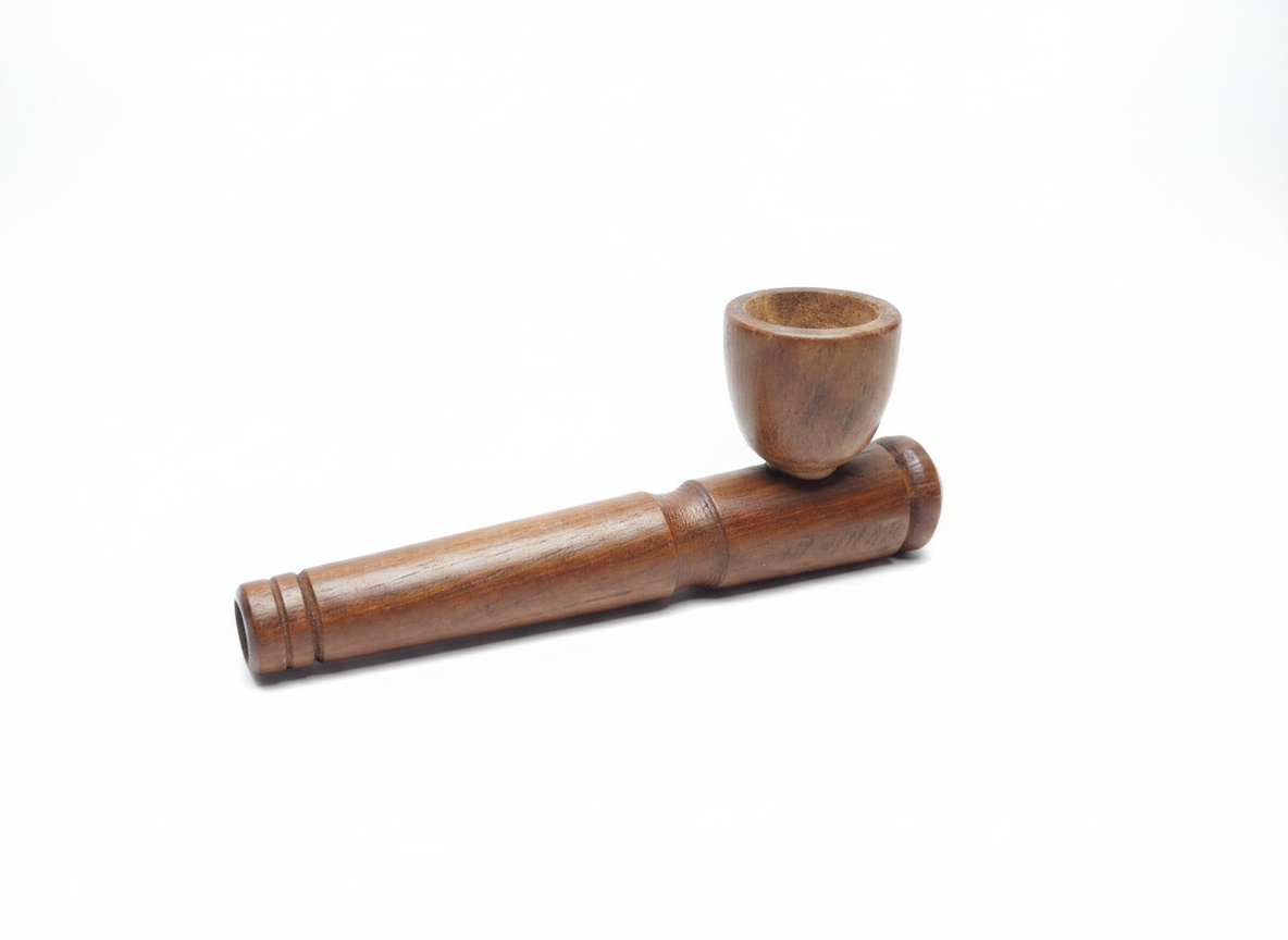 4 inch Acacia "Golden Hour" Hand Pipe + 10mm Screens
