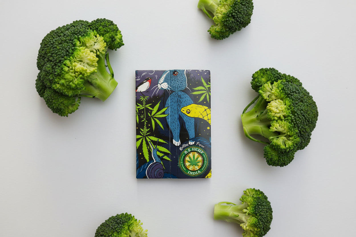 eco-friendly hemp rolling papers lifestyle shot TBBC instant delivery , PAN india