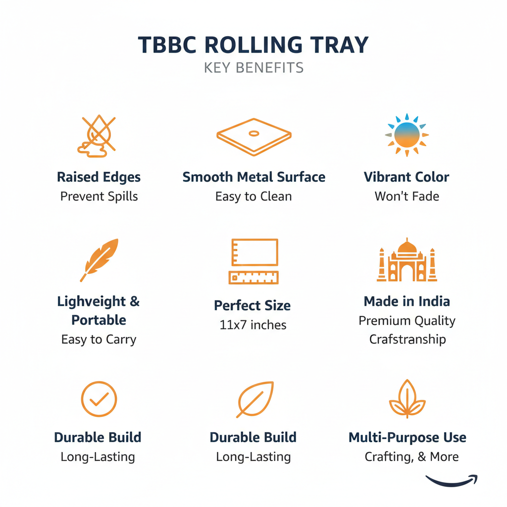 Neon Rolling Tray – The Glow-Up Station with Danky Geometric Pattern