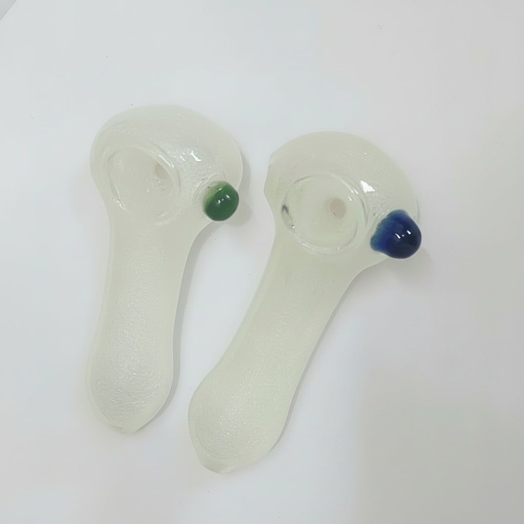 glass radium smoking hand pipe, one hitter easy to carry