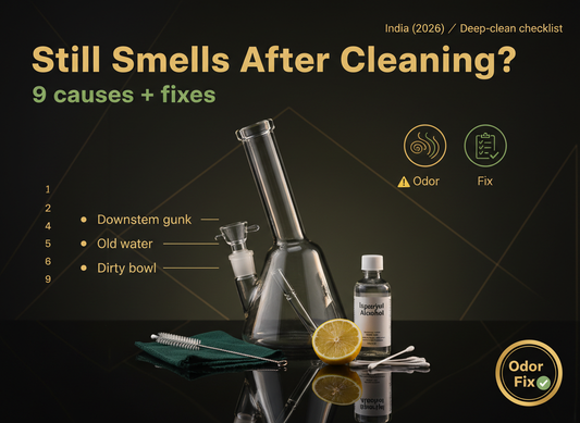 Bong Still Smells After Cleaning — 9 causes and fixes infographic