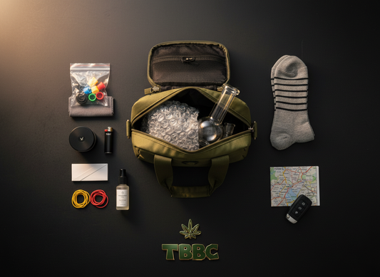 Glass bong travel packing checklist India road trip safe transport weed accessories