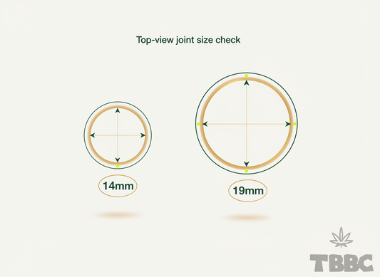 how to check 14mm joint size on bong