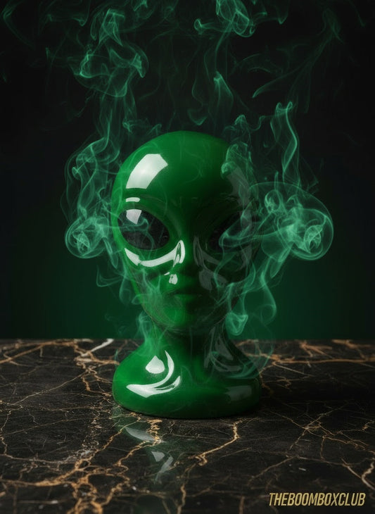 hazy stoned alien for perfect ceramic bong collection instant delivery high 420 alien spaceship