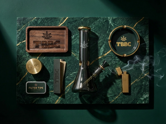 Smoking starter kit guide showing what’s inside a BoomBox kit (TBBC)