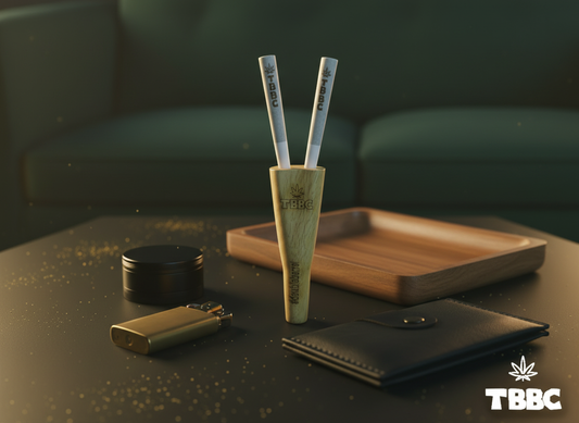 TBBC double barrel wooden joint holder group sesh table setup rooftop party India