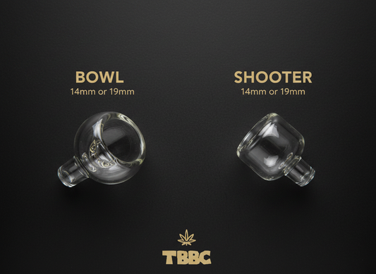 Bowl vs shooter bongs difference 14mm 19mm joint size weed accessories