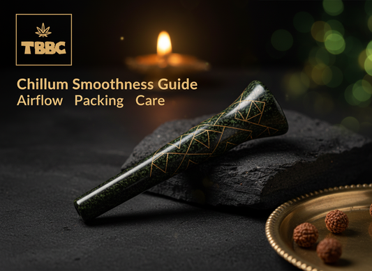 Chillum smoothness guide airflow packing care weed smoking accessory