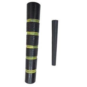 Green Rings Black Chillum - 7 inches