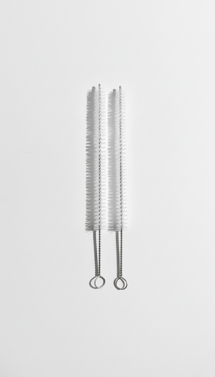 6 inch white stainless steel cleansing brush pack of 2 glass safe nylon bristles, instant delivery stoner accessories in delhi ncr