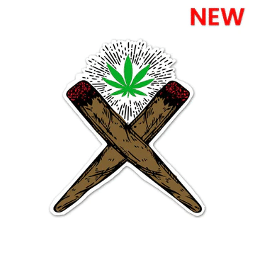 Weed Cross Sticker