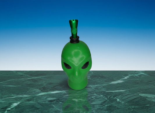 Alien head compact bong front view 4 inch pocket size, Instant delivery in delhi ncr