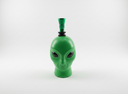 Green alien head compact bong 4 inch mini travel bong TBBC