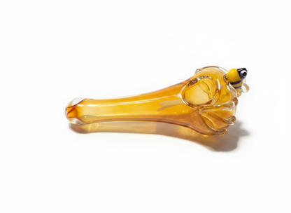 4 inch glass one hitter hand pipe honey style weed THEBOOMBOXCLUB, glass smoking pipes for weed near me in delhi ncr instant delivery 