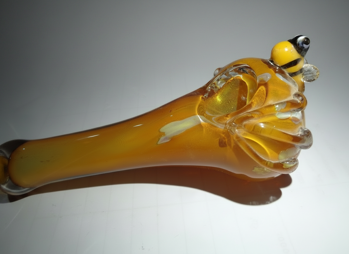 4 inch glass one hitter hand pipe honey style weed THEBOOMBOXCLUB, glass smoking pipes for weed near me in delhi ncr instant delivery 