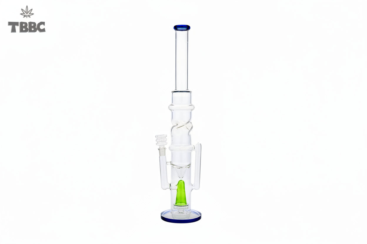Big Tornado Heavy Crystal Ice Bong front view