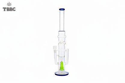 Big Tornado Heavy Crystal Ice Bong front view